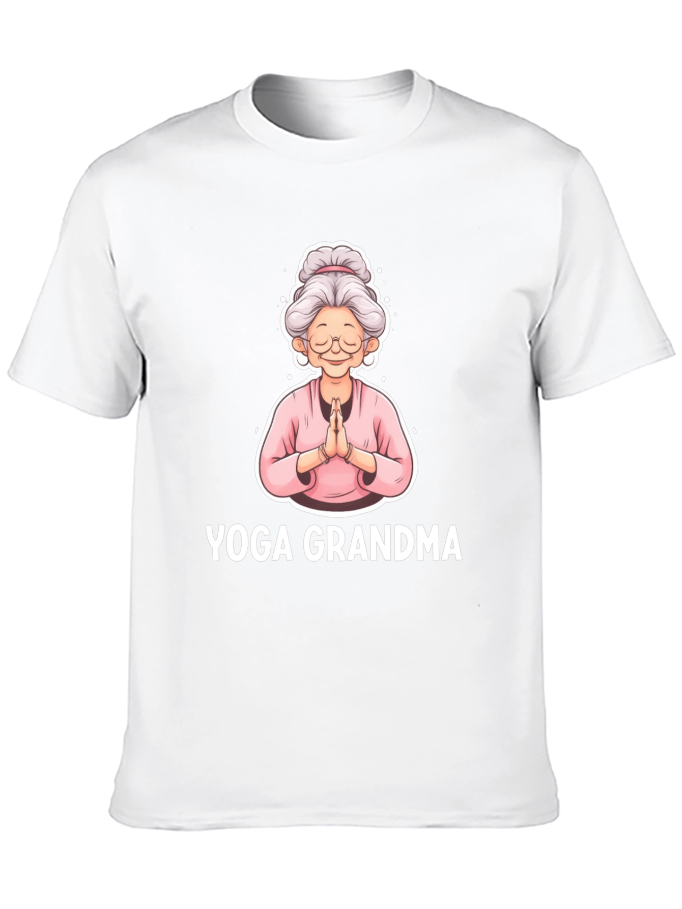 Yoga Grandma Black T-Shirt