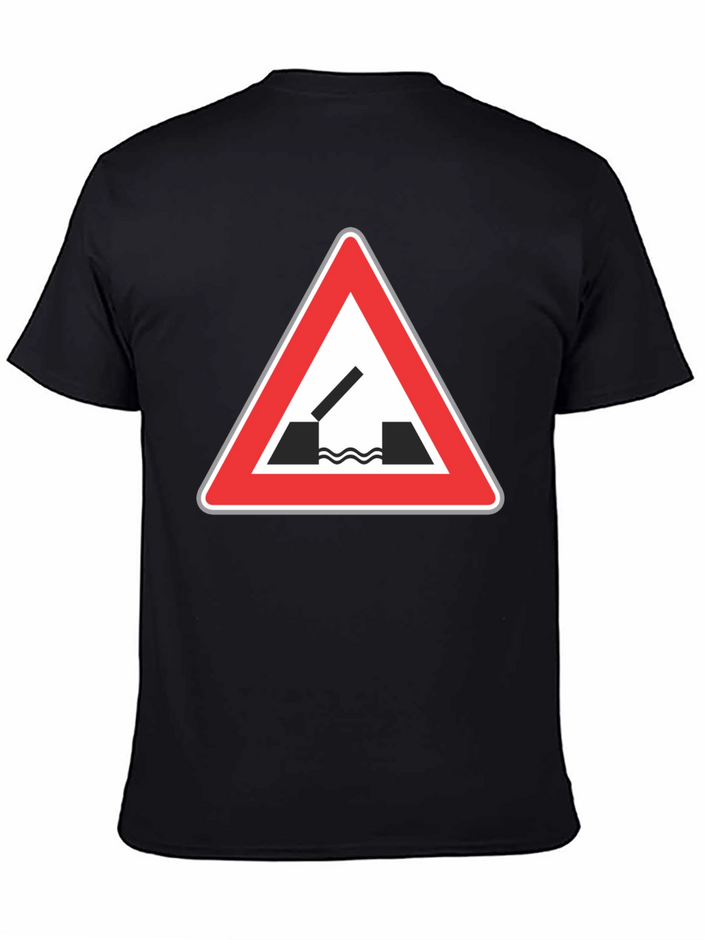 Black T-Shirt with Opening Bridge Sign
