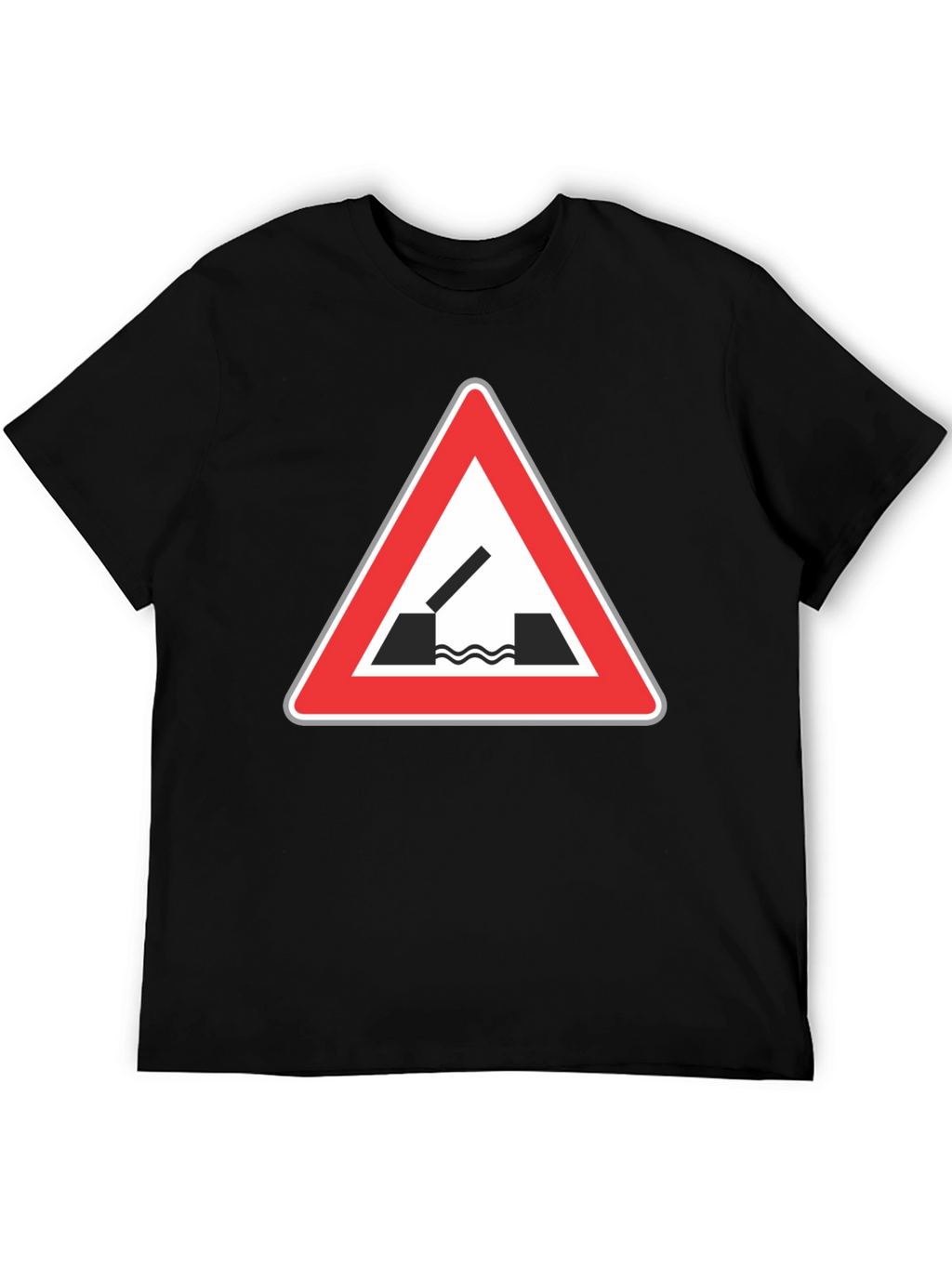 Black T-Shirt with Opening Bridge Sign