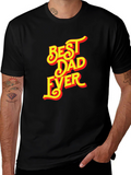 Best Dad Ever Graphic Tee - Black