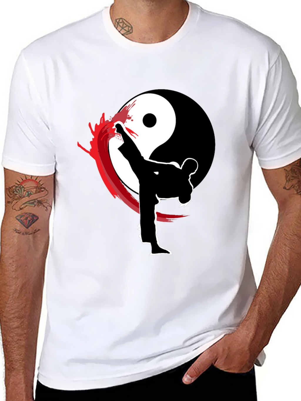 Yin Yang Martial Arts Graphic T-Shirt