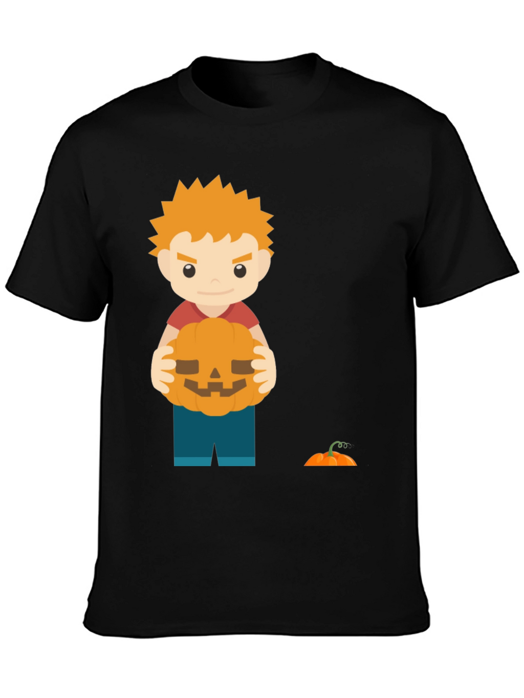 Halloween Boy with Pumpkin T-Shirt