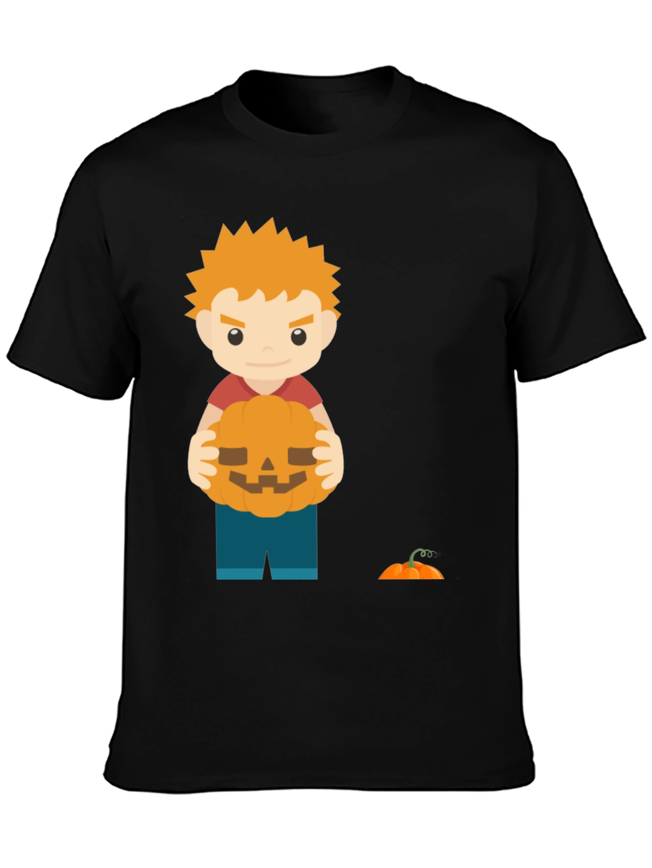 Halloween Boy with Pumpkin T-Shirt
