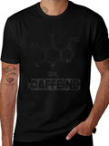 Caffeine Molecule Graphic Black T-Shirt