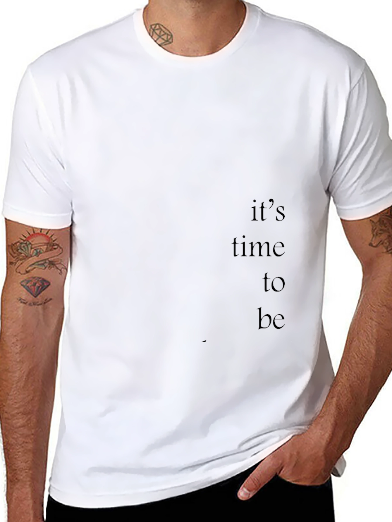 Black Its Time to Be Graphic Tee