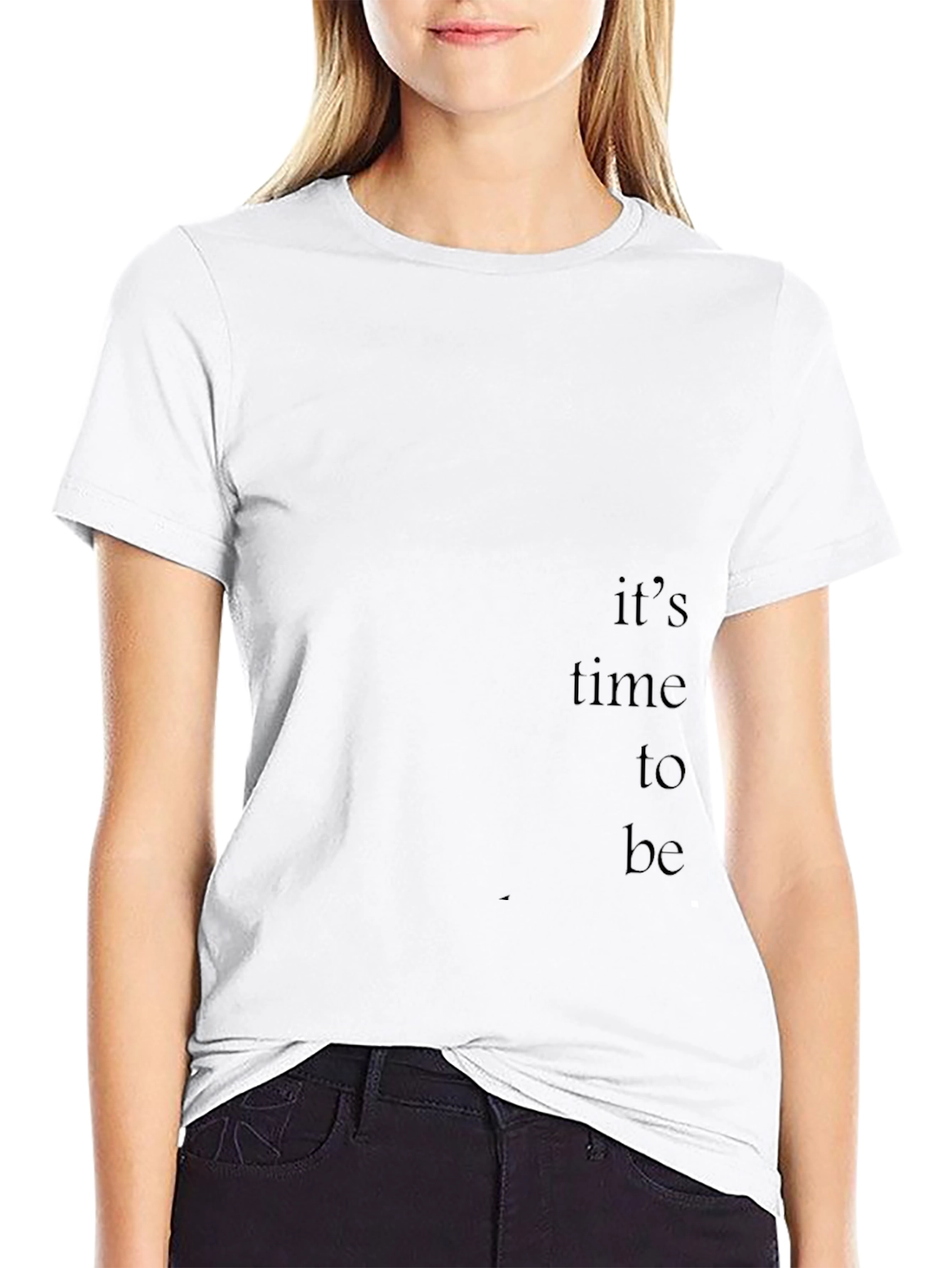 Black Its Time to Be Graphic Tee