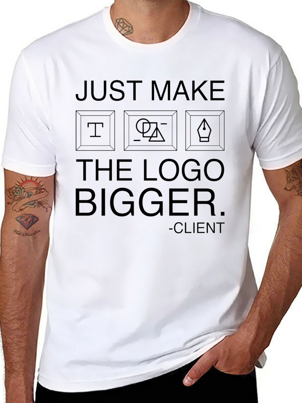 Just Make the Logo Bigger Graphic T-Shirt