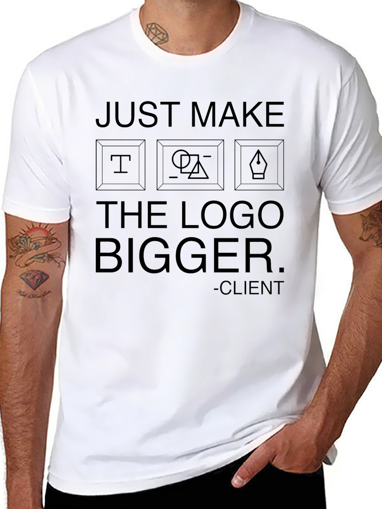 Just Make the Logo Bigger Graphic T-Shirt