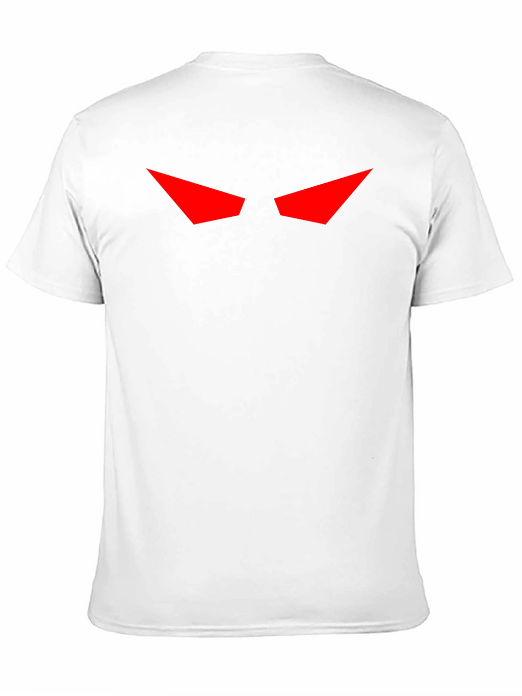 Mens Black T-Shirt with Red Eyes Graphic