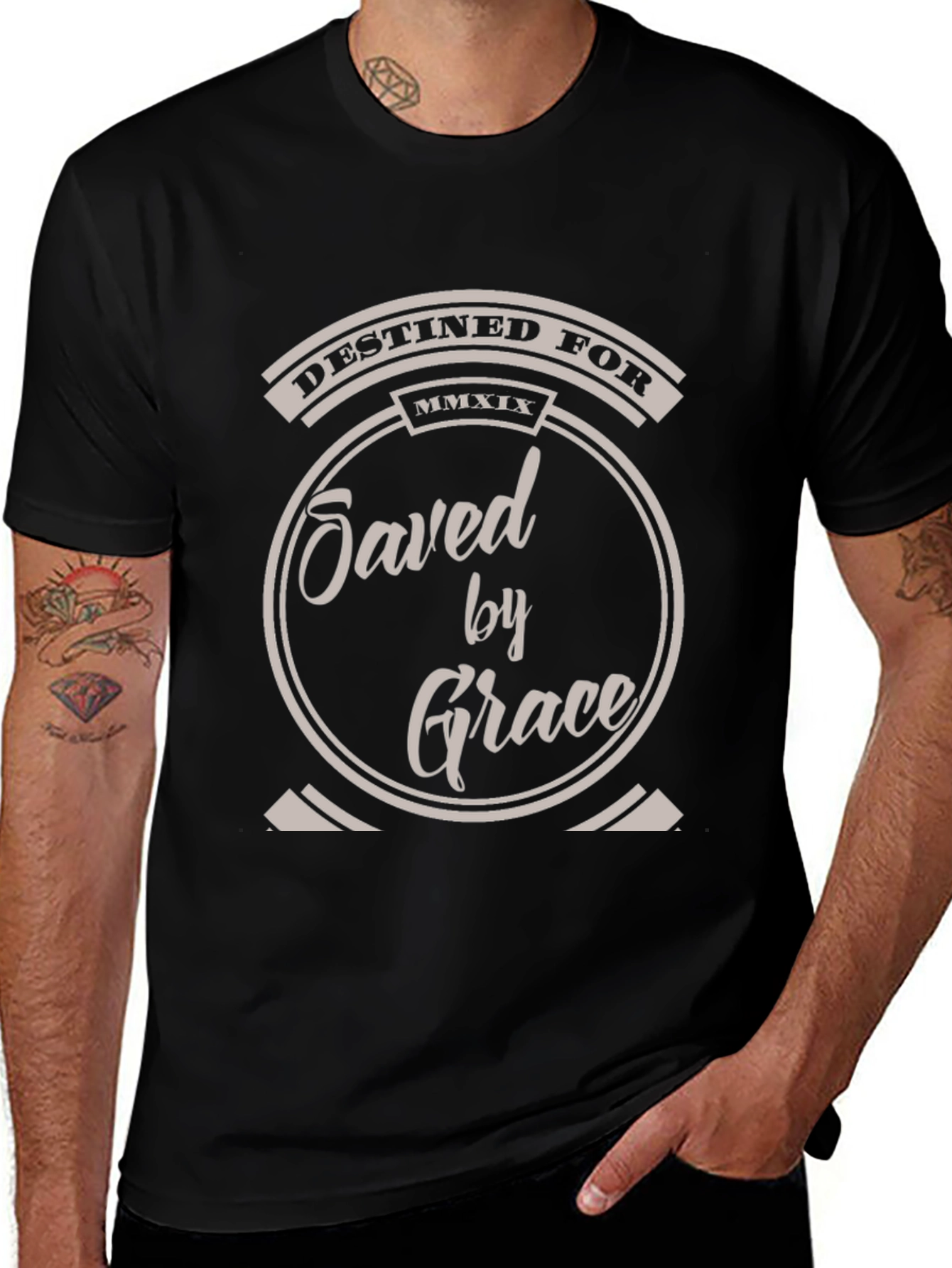 Destined For Saved By Grace Christian T-Shirt