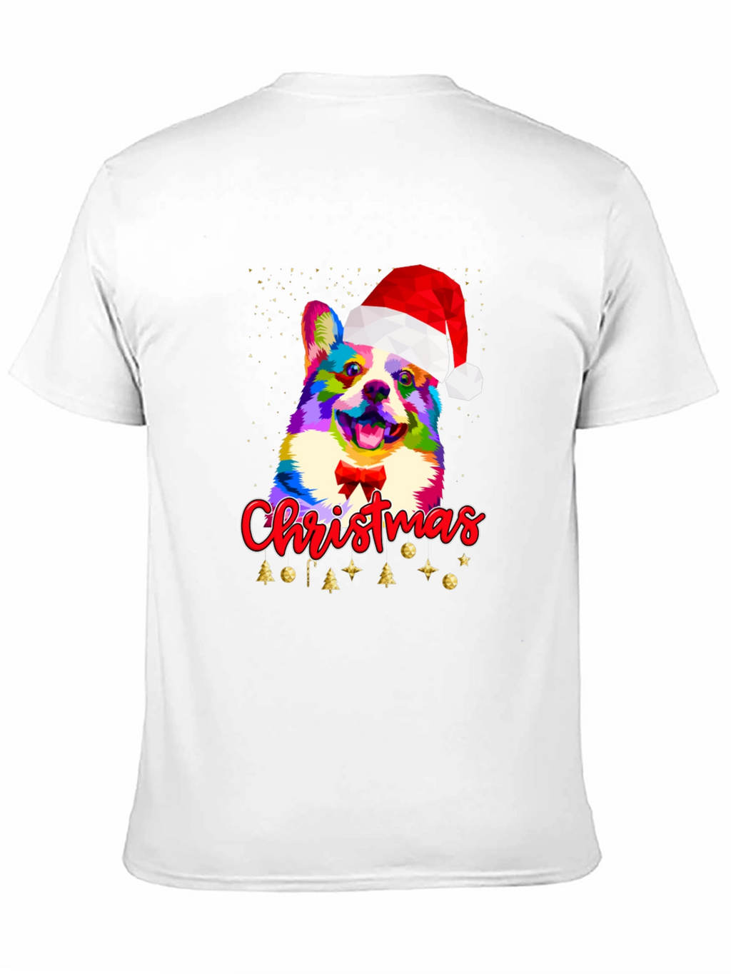 Christmas Corgi Dog Santa Hat T-Shirt