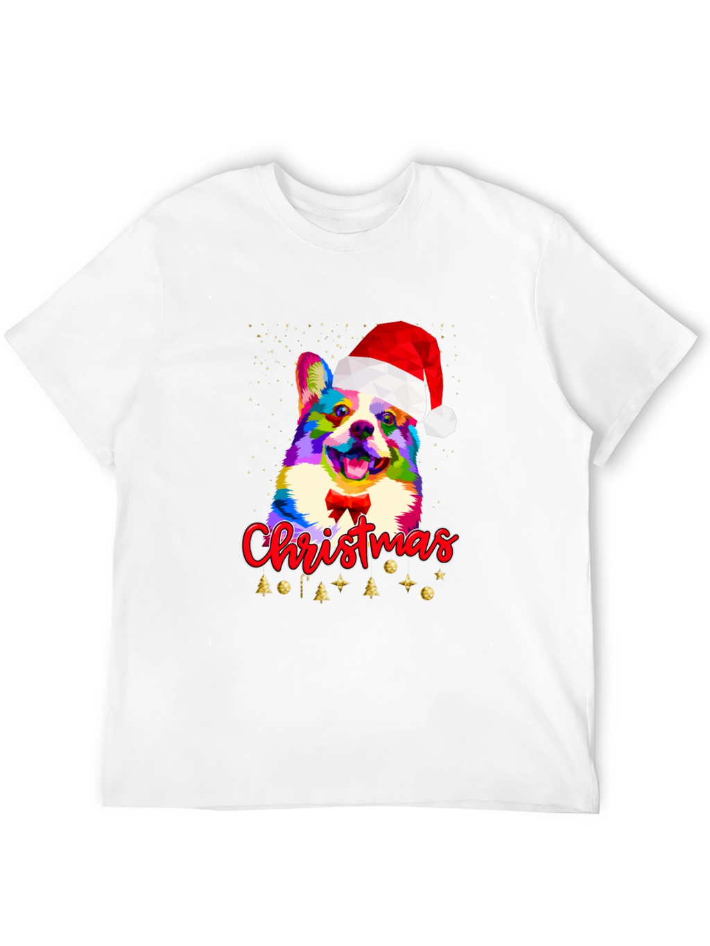 Christmas Corgi Dog Santa Hat T-Shirt