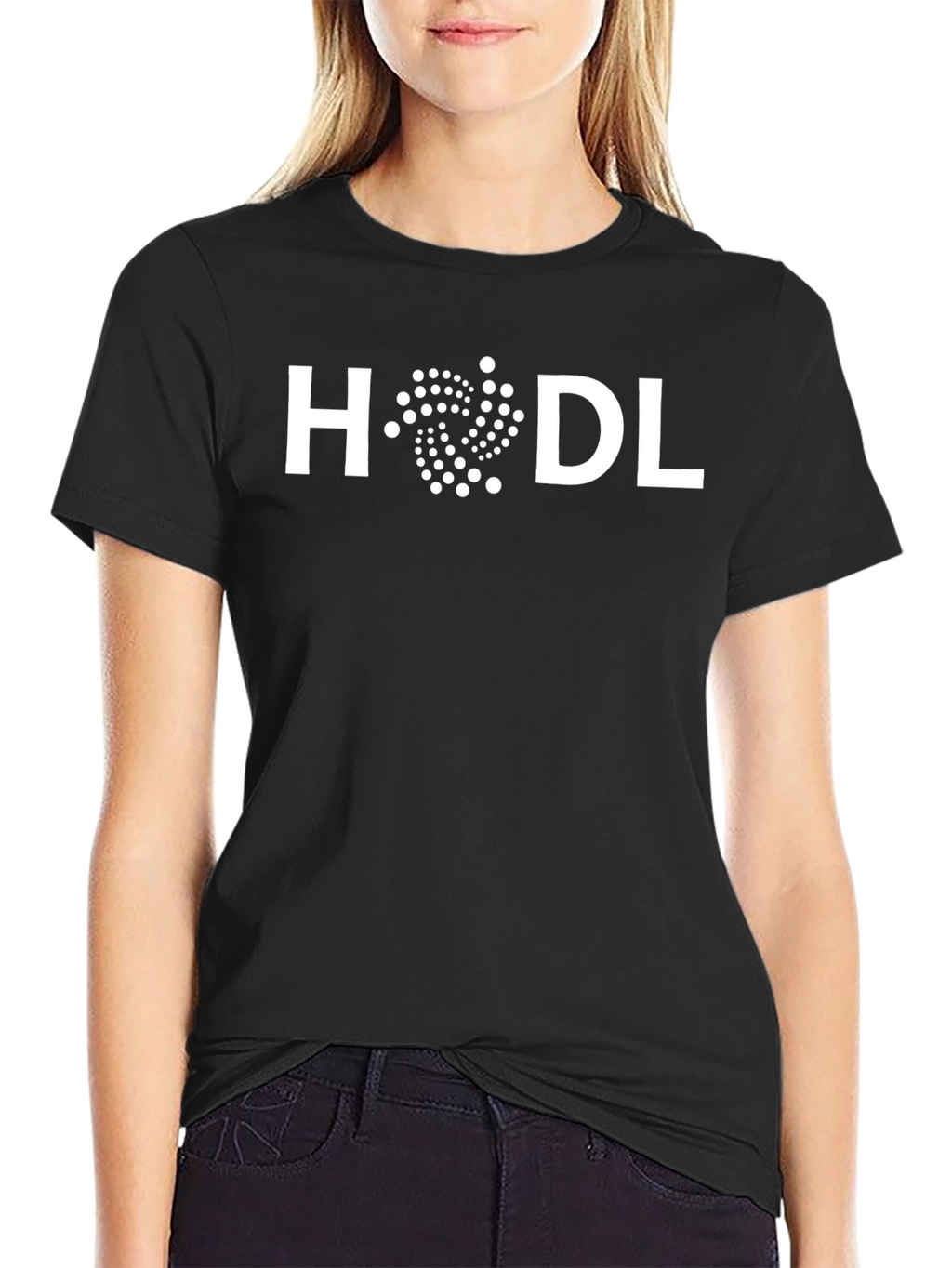 HODL IOTA Crypto T-Shirt - Black Cotton Tee