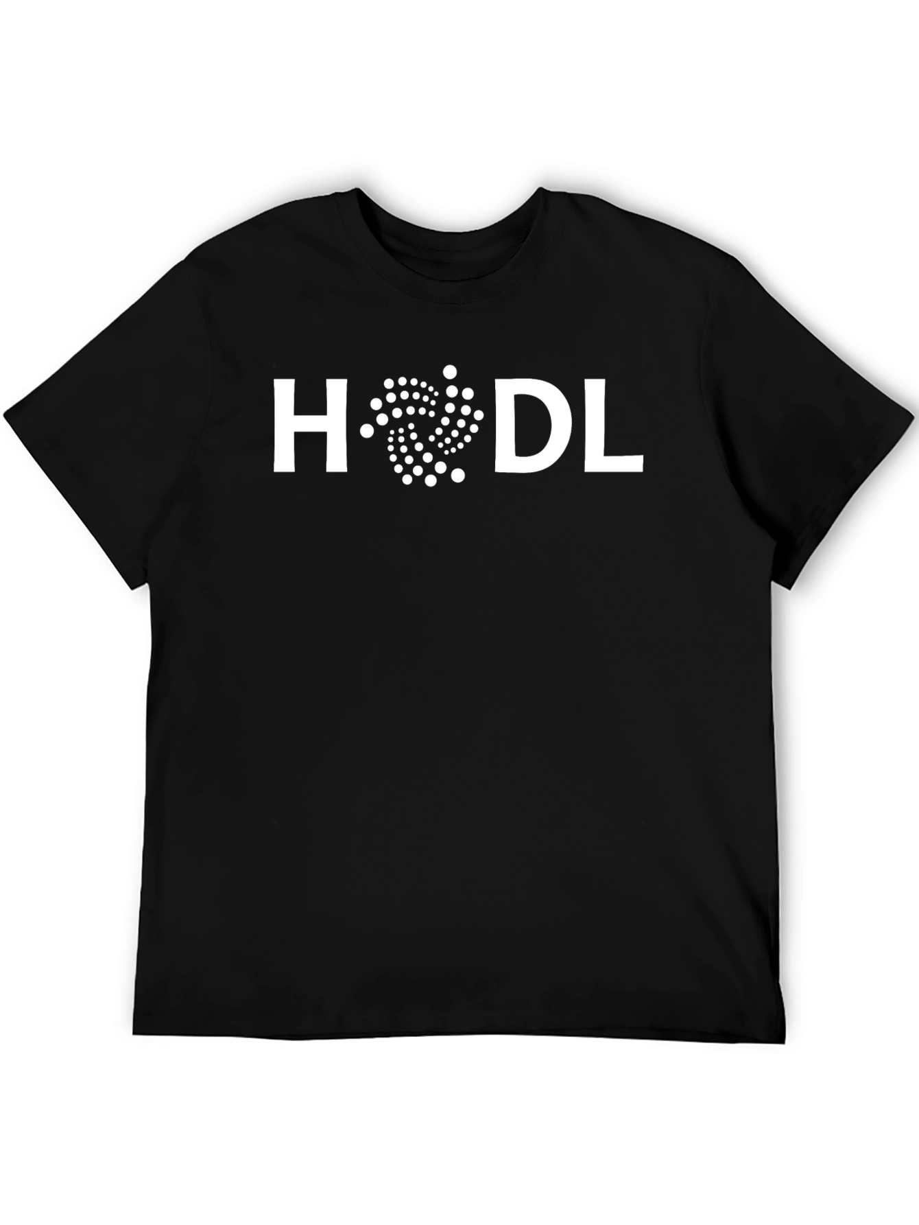 HODL IOTA Crypto T-Shirt - Black Cotton Tee