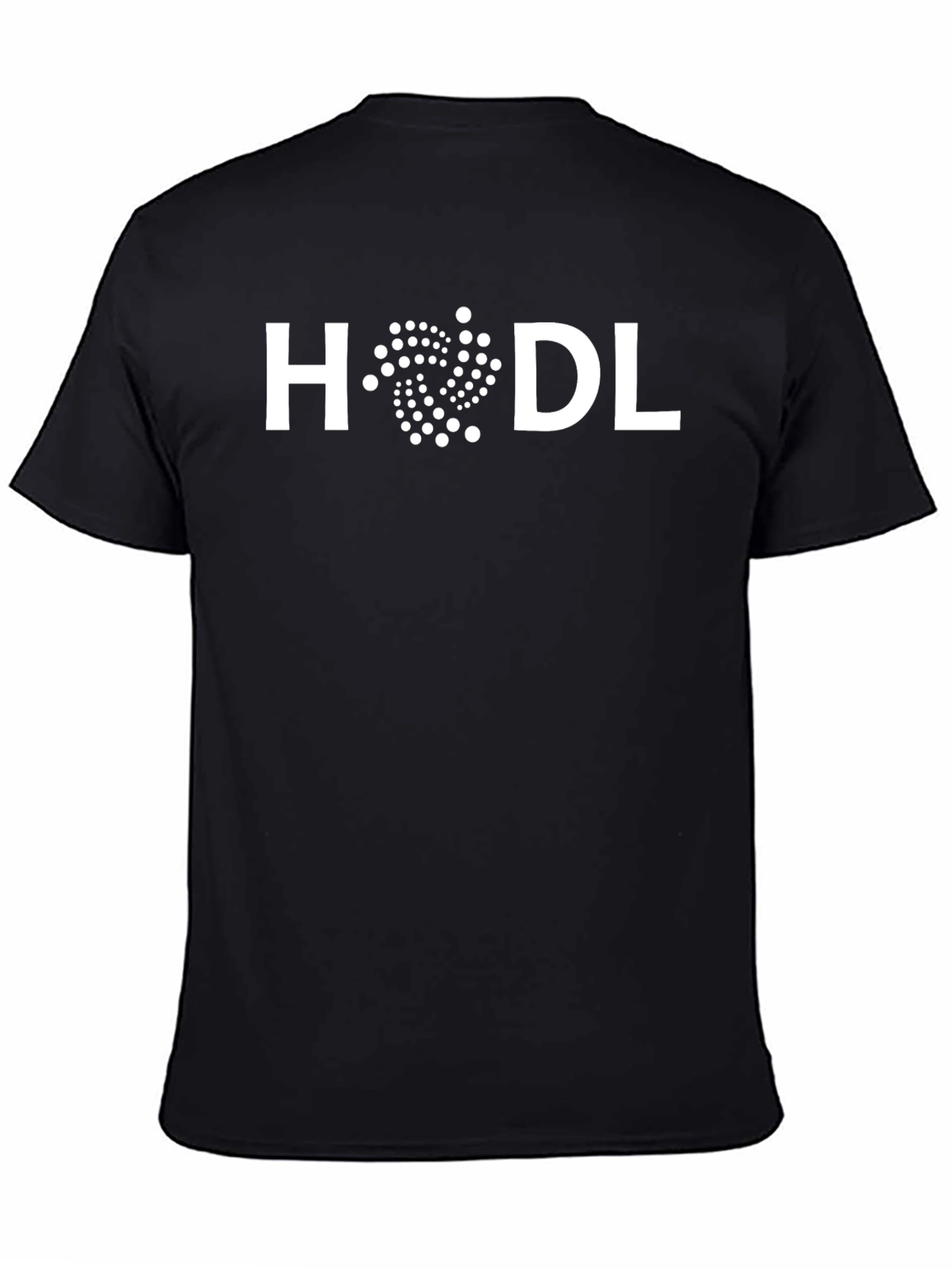 HODL IOTA Crypto T-Shirt - Black Cotton Tee