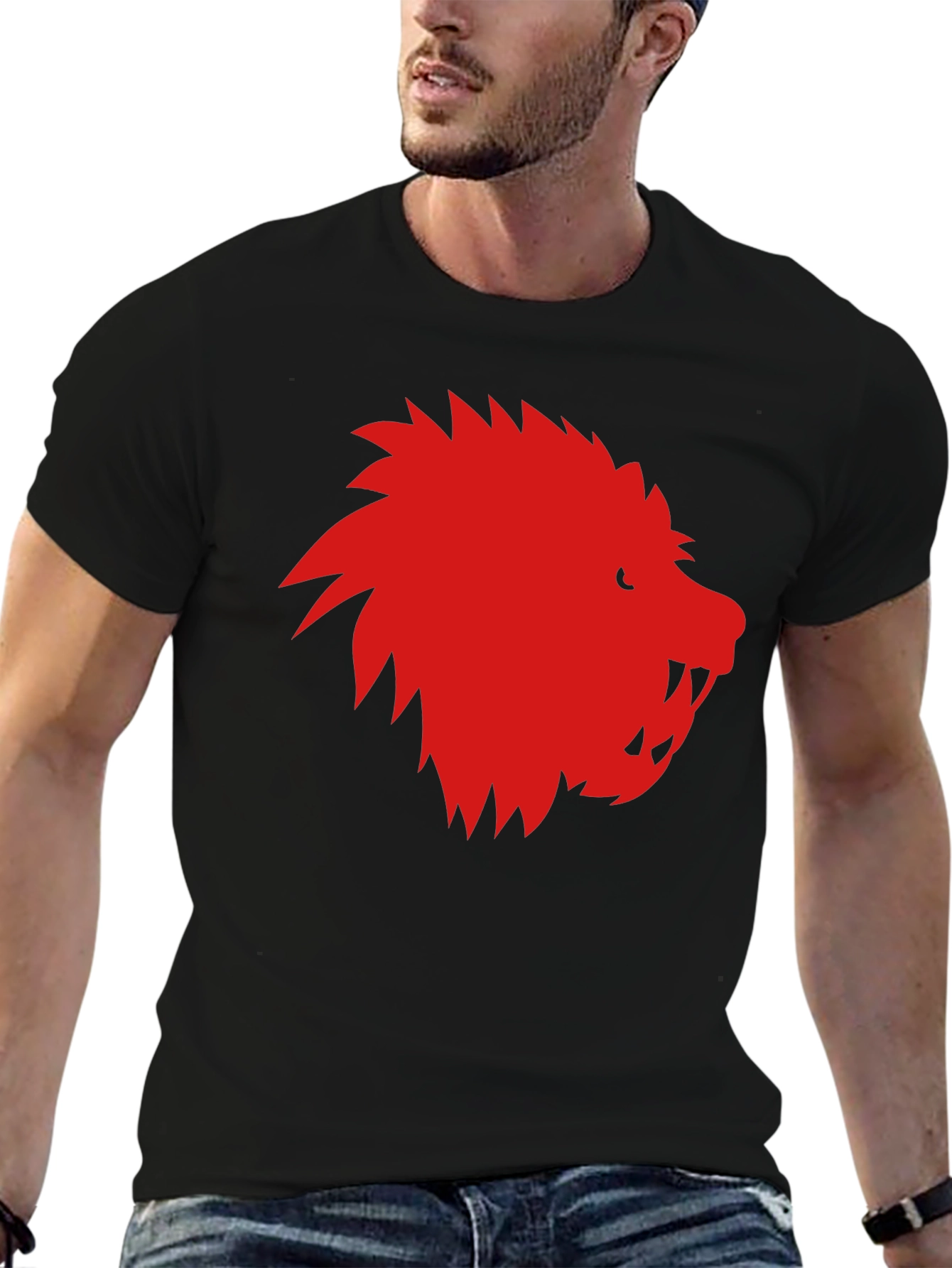 Red Lion Graphic Black T-Shirt