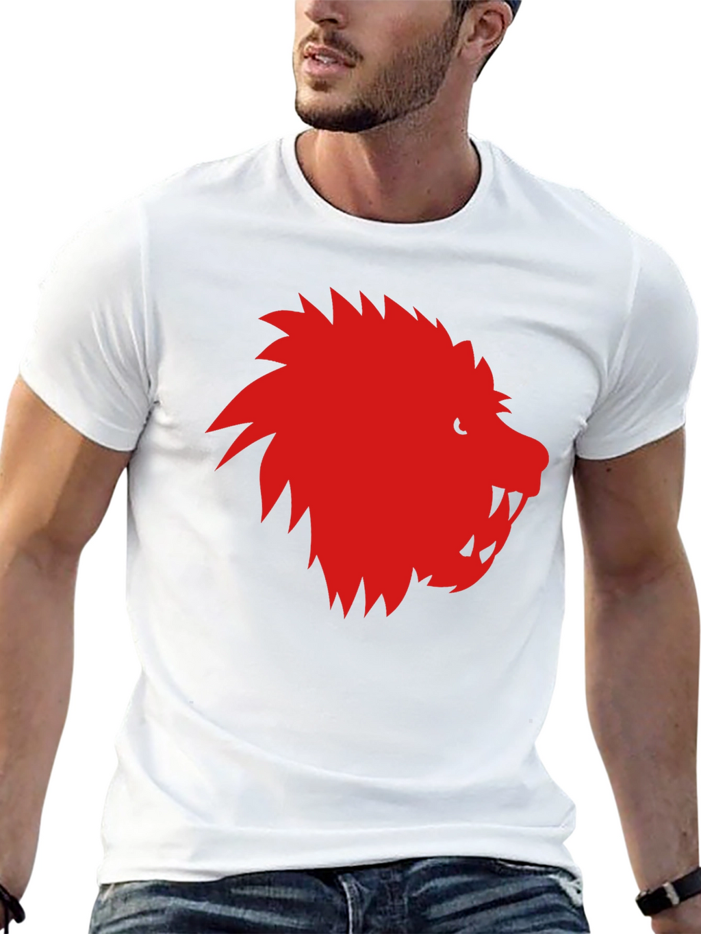Red Lion Graphic Black T-Shirt