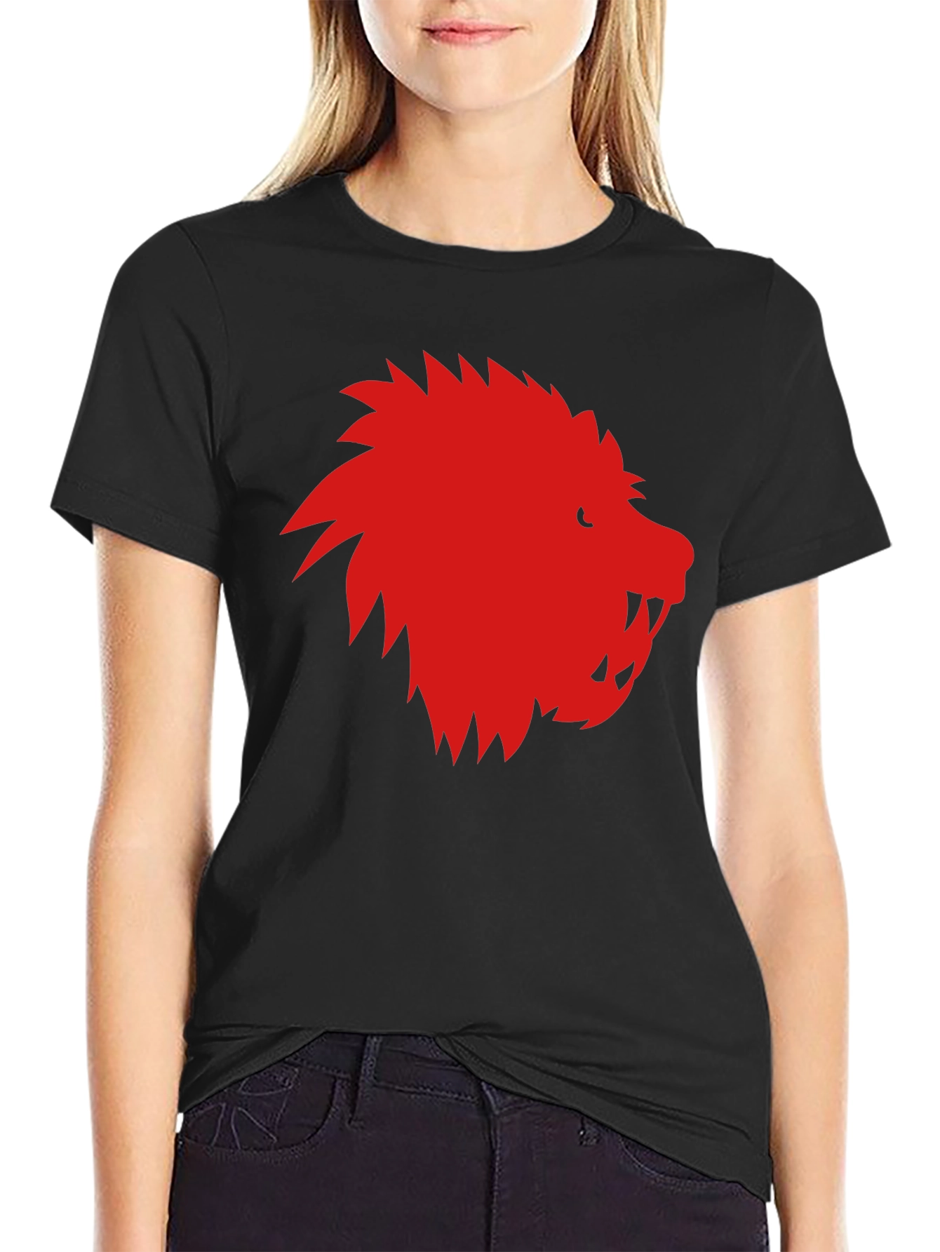 Red Lion Graphic Black T-Shirt