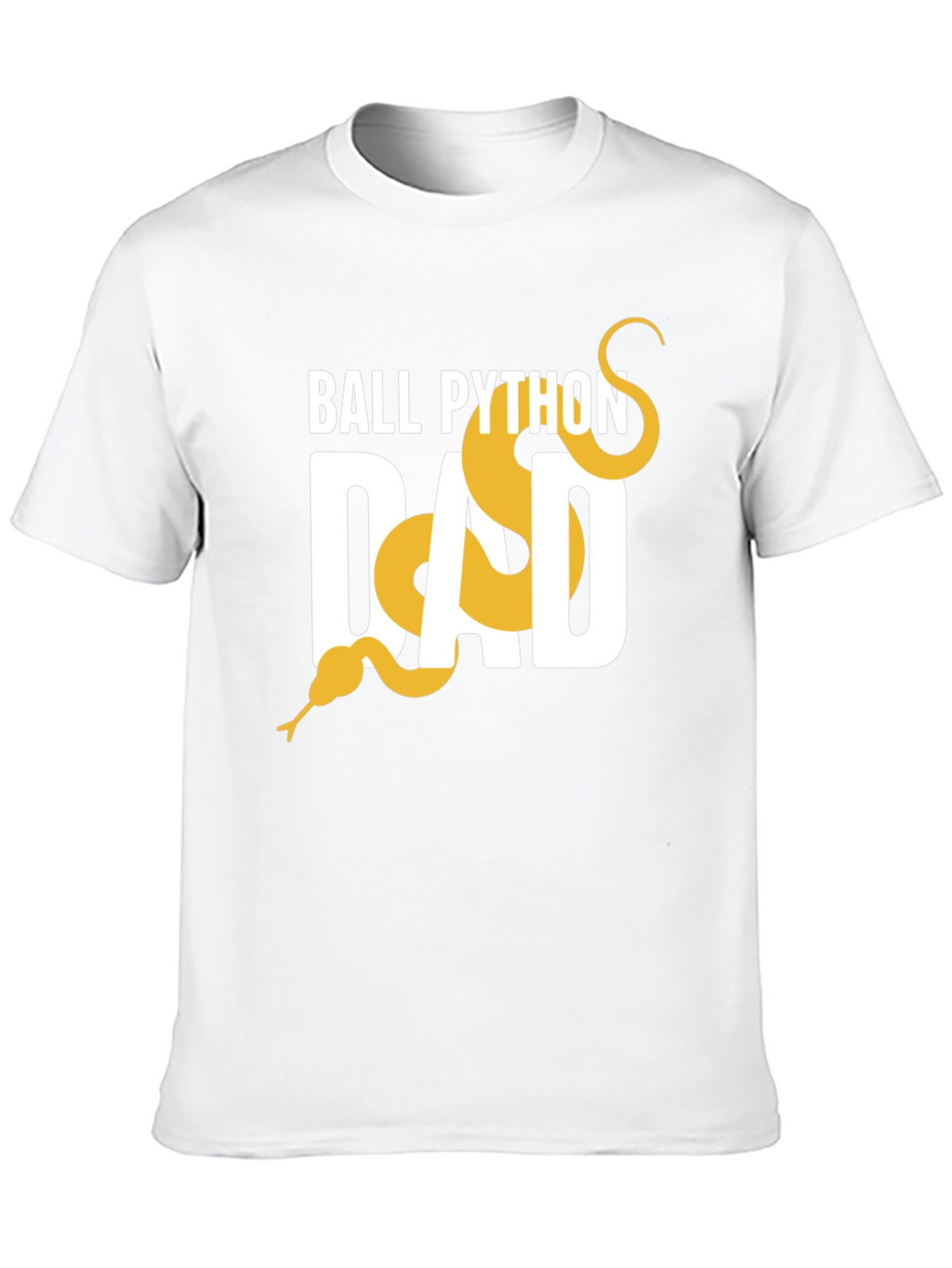 Ball Python Dad Graphic Tee - Black Cotton T-Shirt