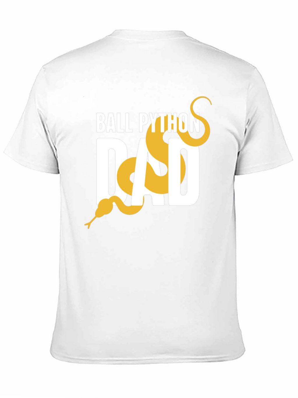Ball Python Dad Graphic Tee - Black Cotton T-Shirt