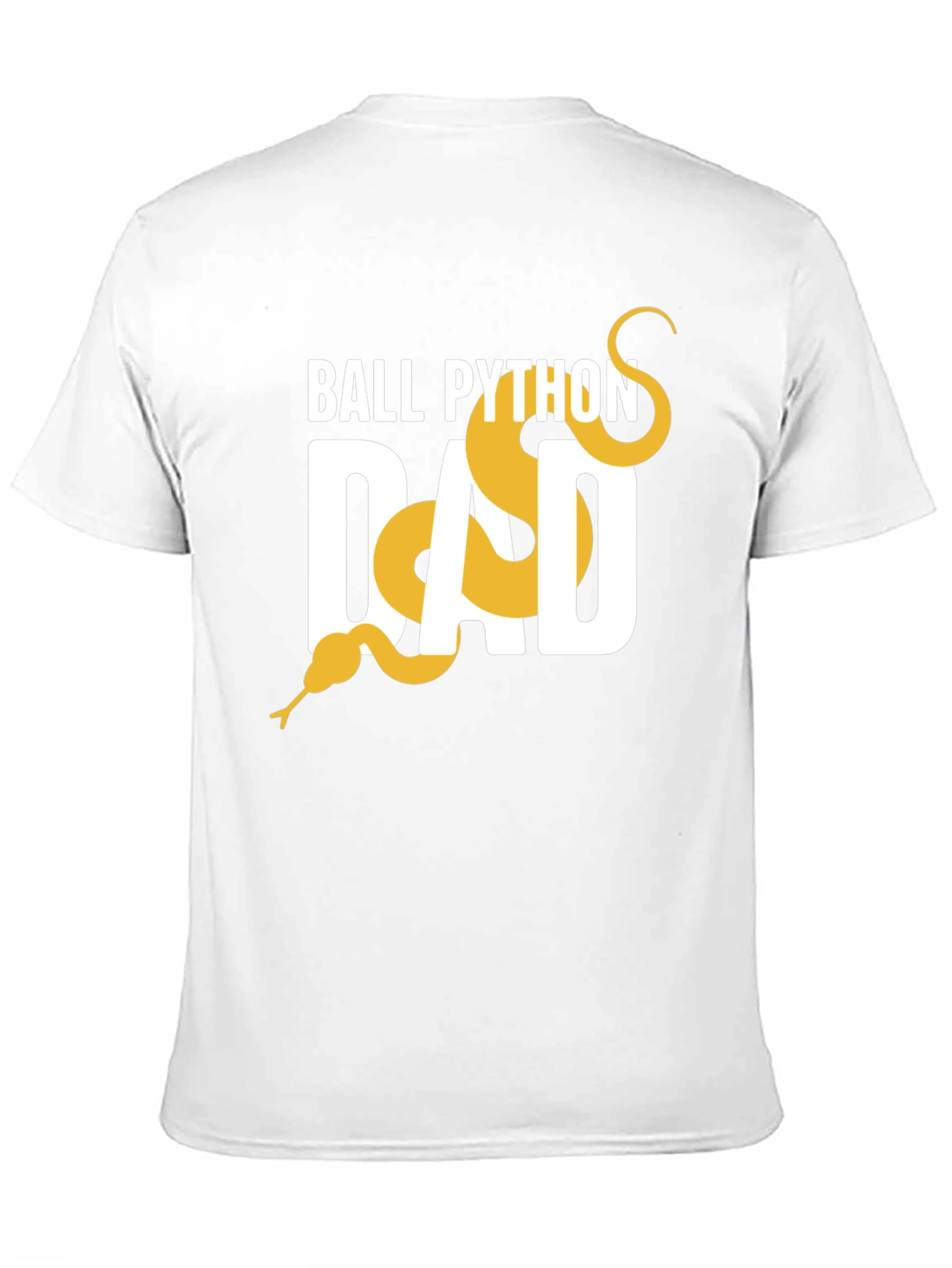 Ball Python Dad Graphic Tee - Black Cotton T-Shirt