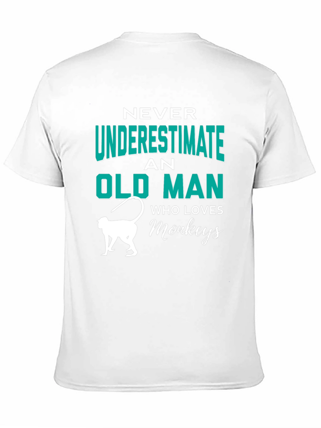 Never Underestimate Old Man Who Loves Monkeys T-Shirt
