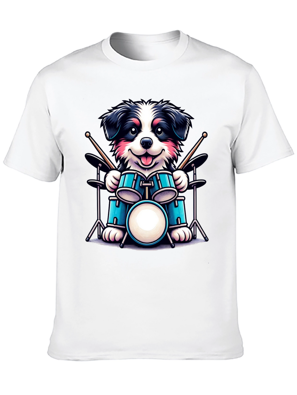 Dog Drummer T-Shirt - Musical Canine