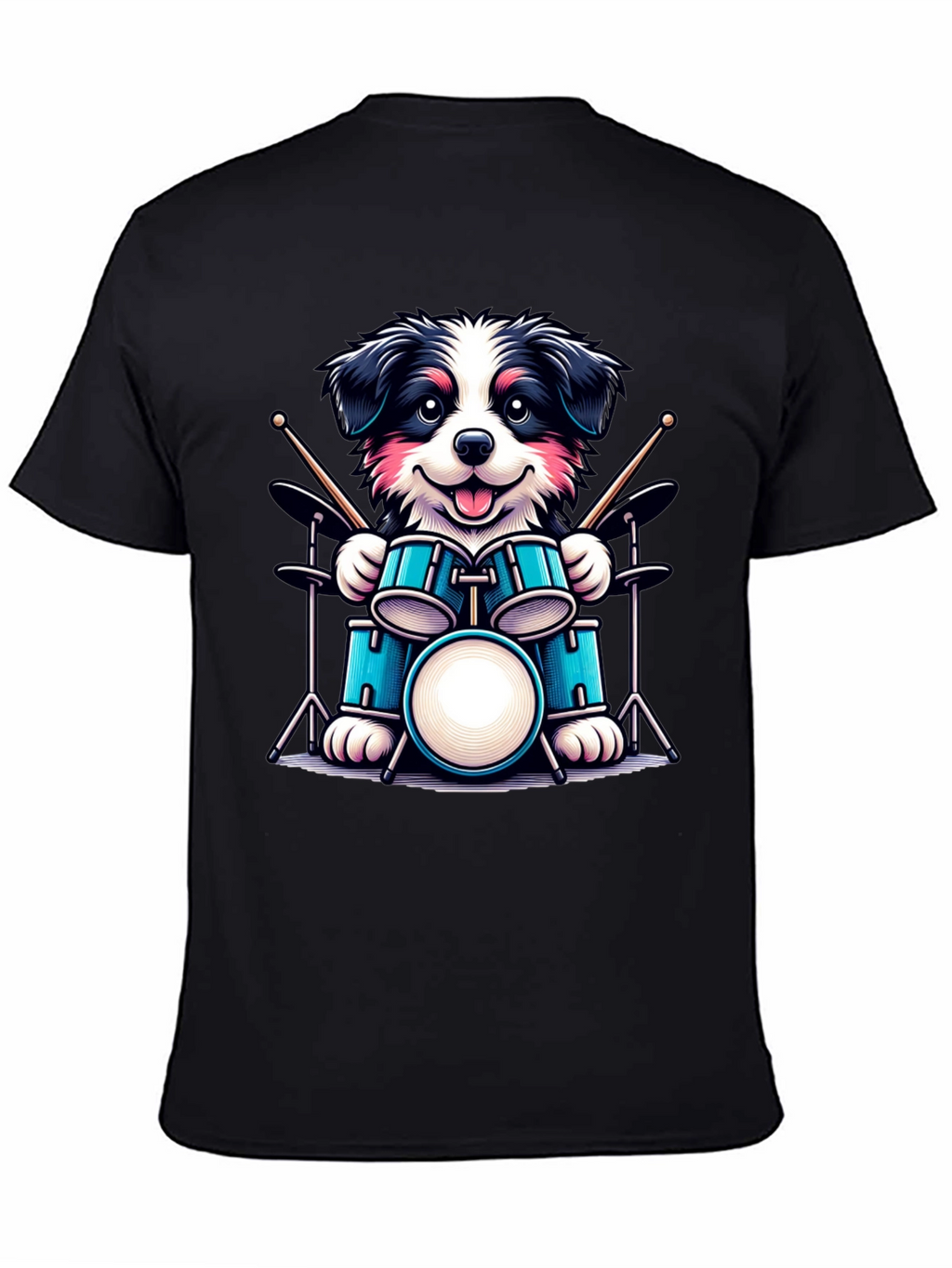 Dog Drummer T-Shirt - Musical Canine