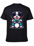 Dog Drummer T-Shirt - Musical Canine