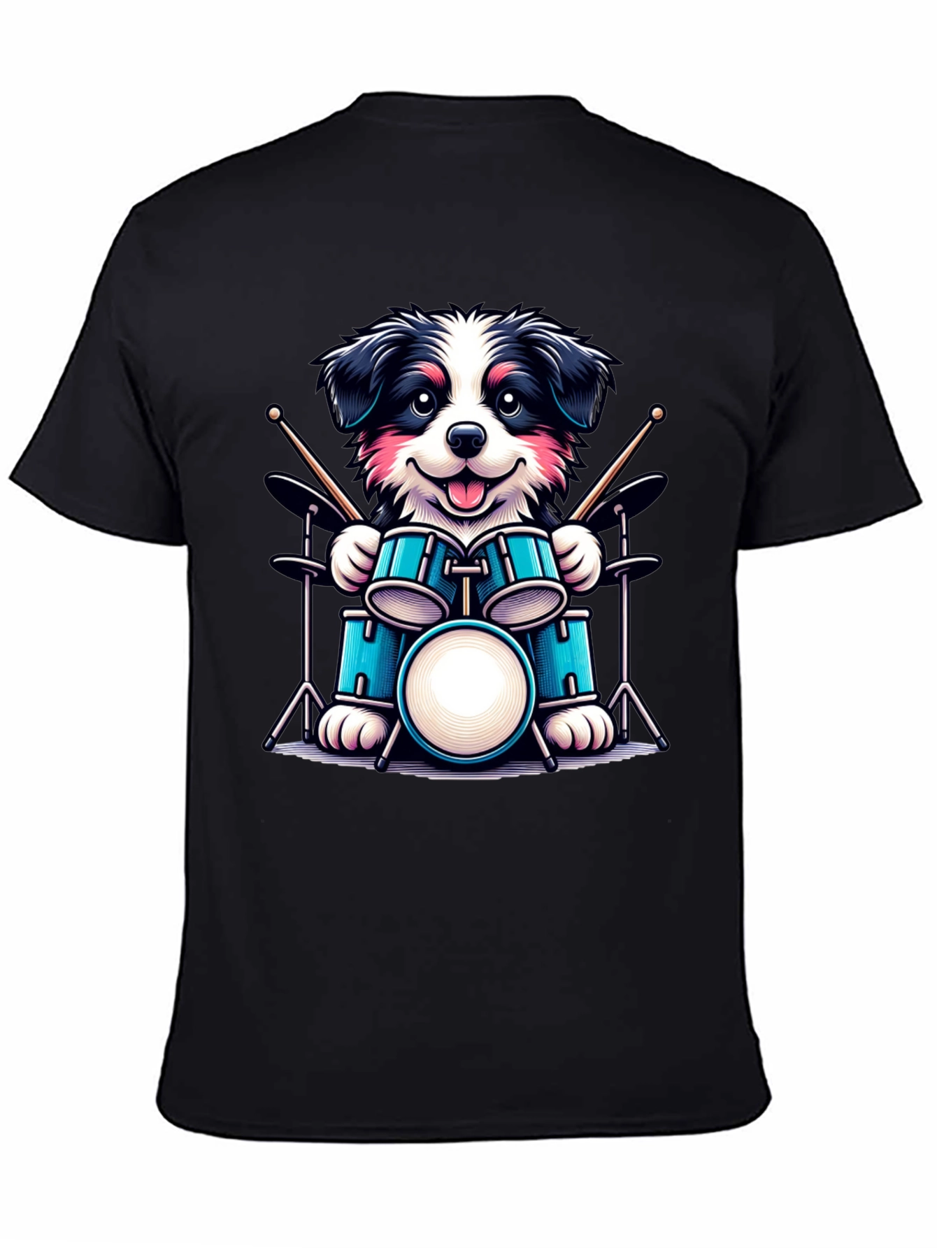 Dog Drummer T-Shirt - Musical Canine