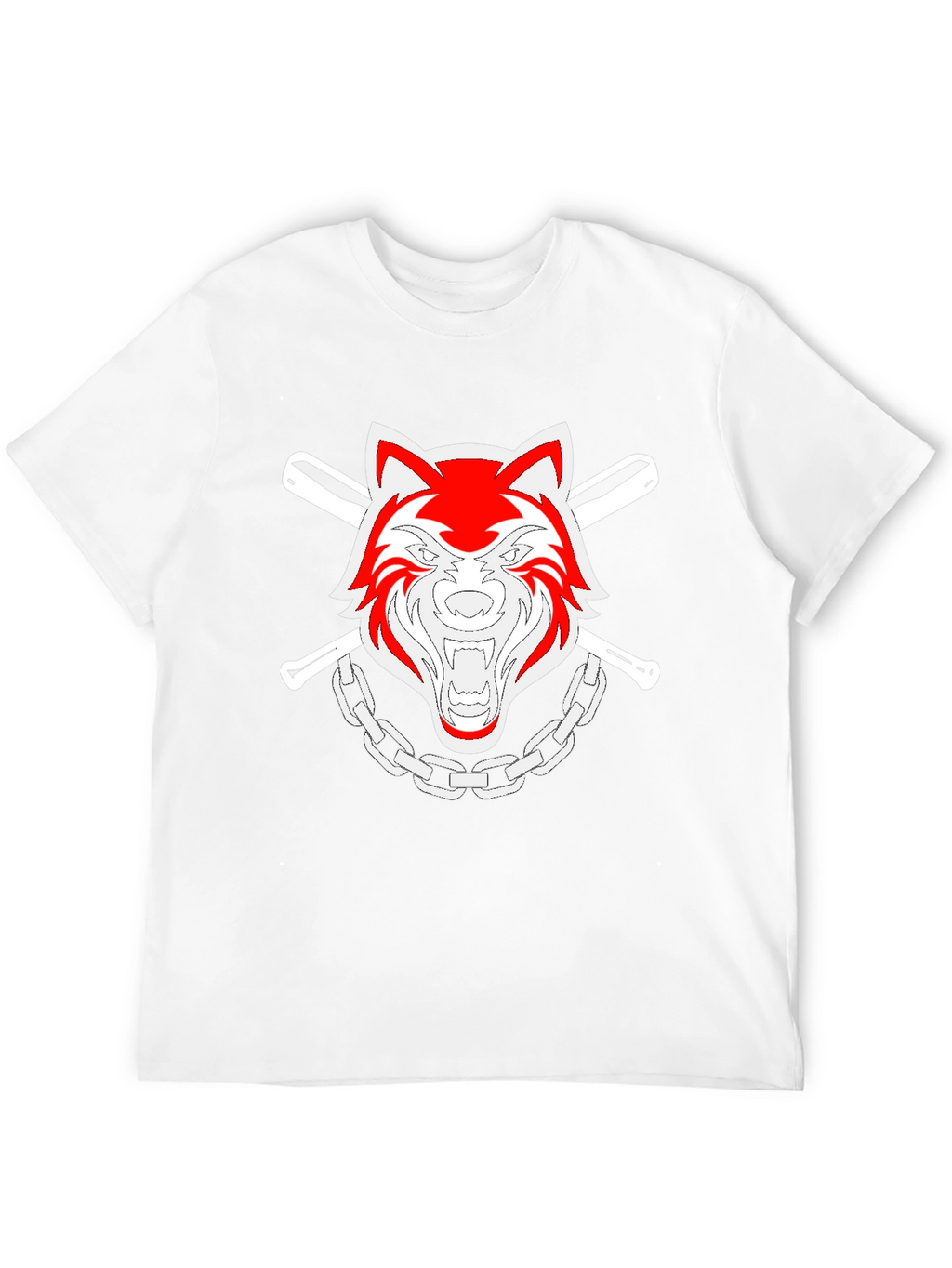 Cool Wolf Graphic T-Shirt - Black