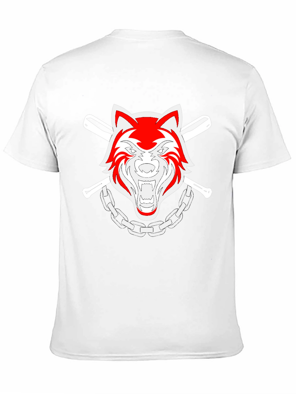 Cool Wolf Graphic T-Shirt - Black