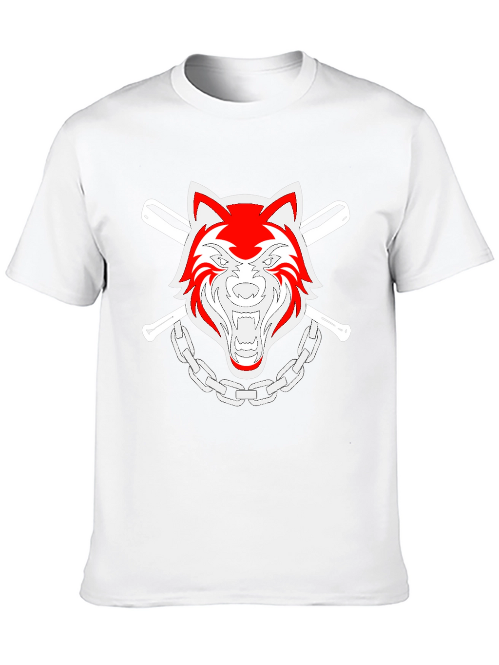 Cool Wolf Graphic T-Shirt - Black