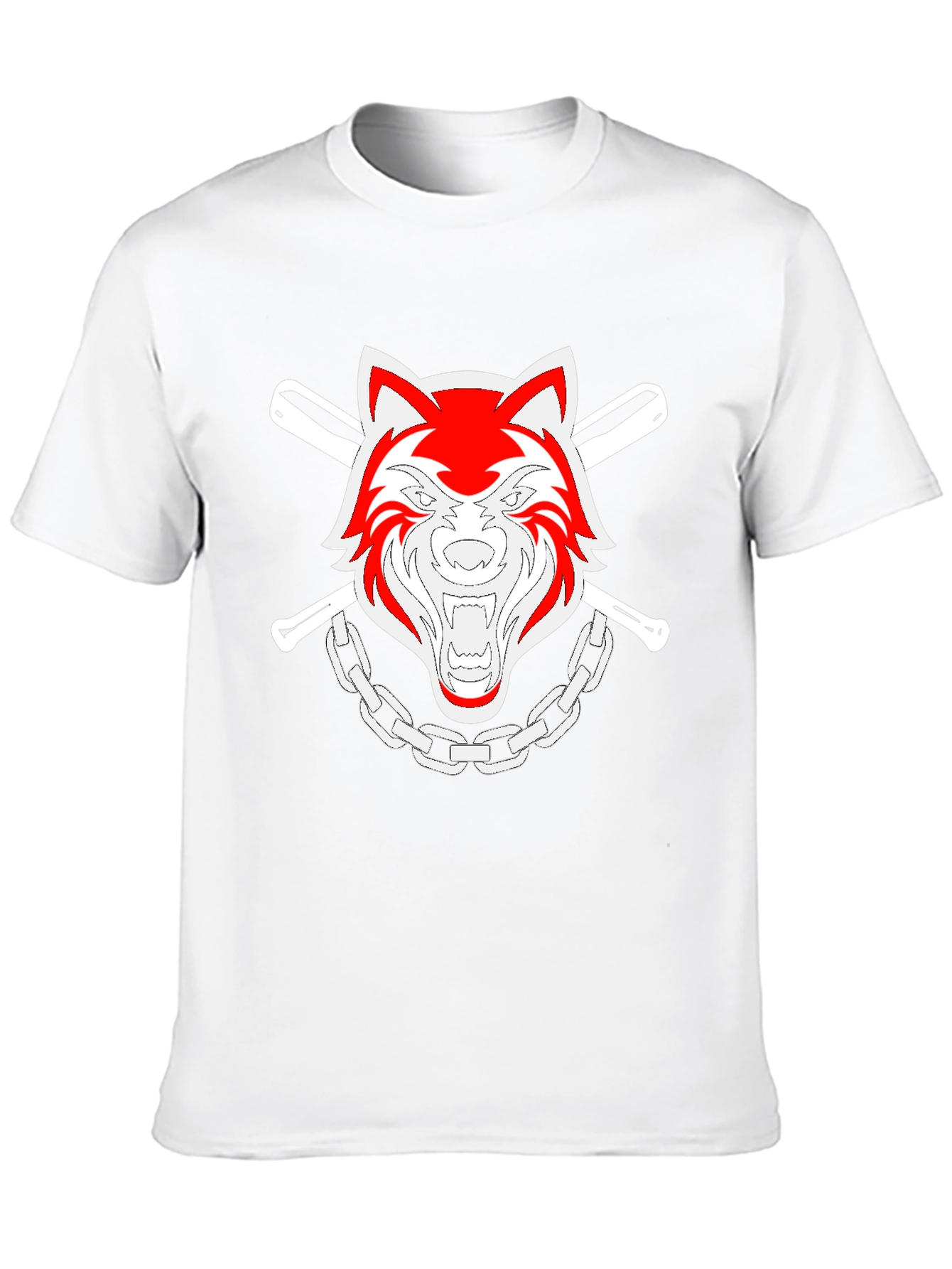 Cool Wolf Graphic T-Shirt - Black