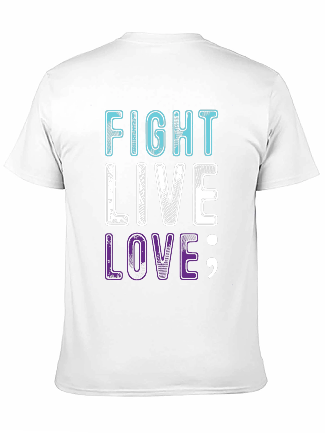 Fight Live Love T-Shirt - Inspirational Graphic Tee