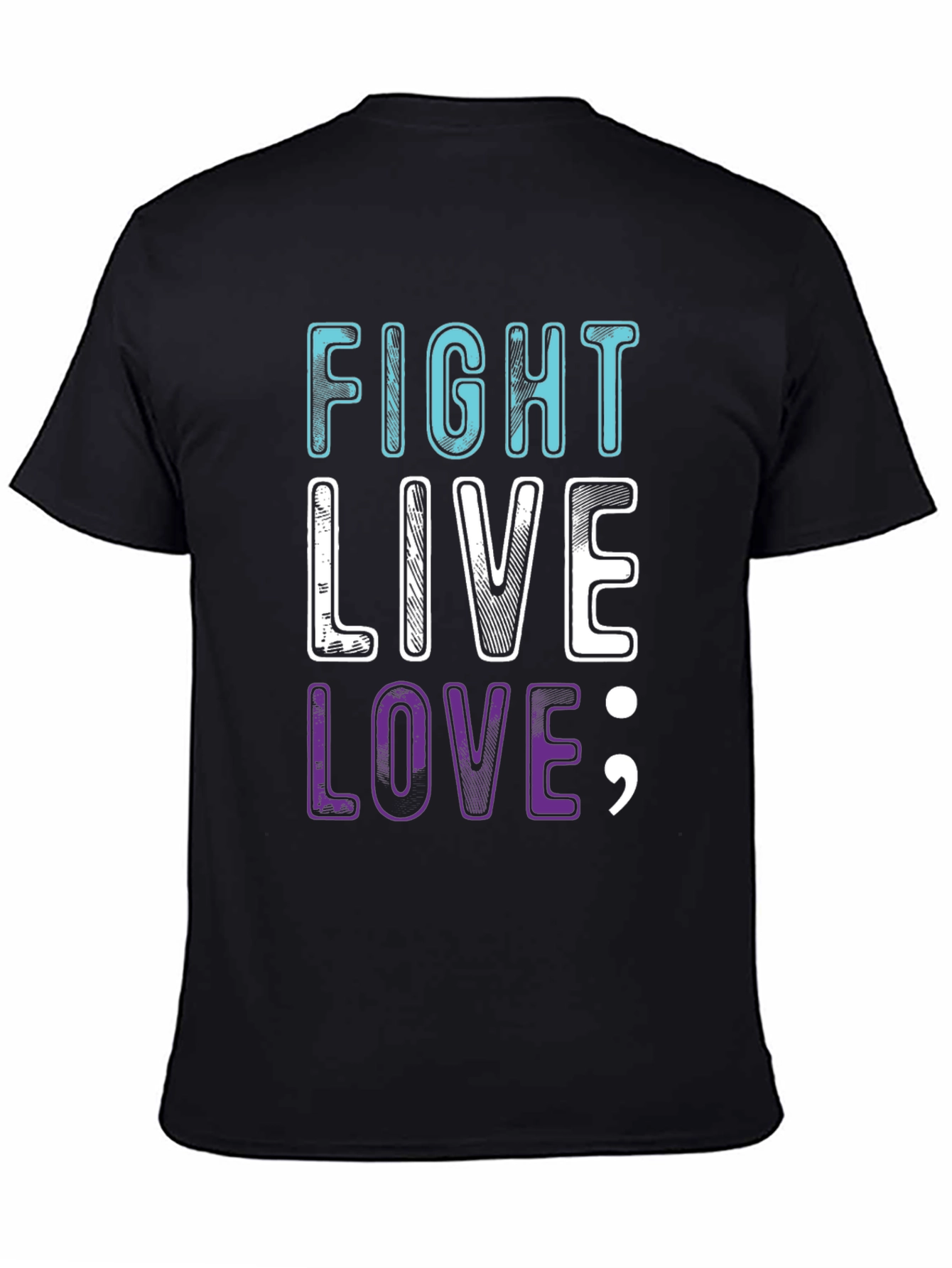 Fight Live Love T-Shirt - Inspirational Graphic Tee