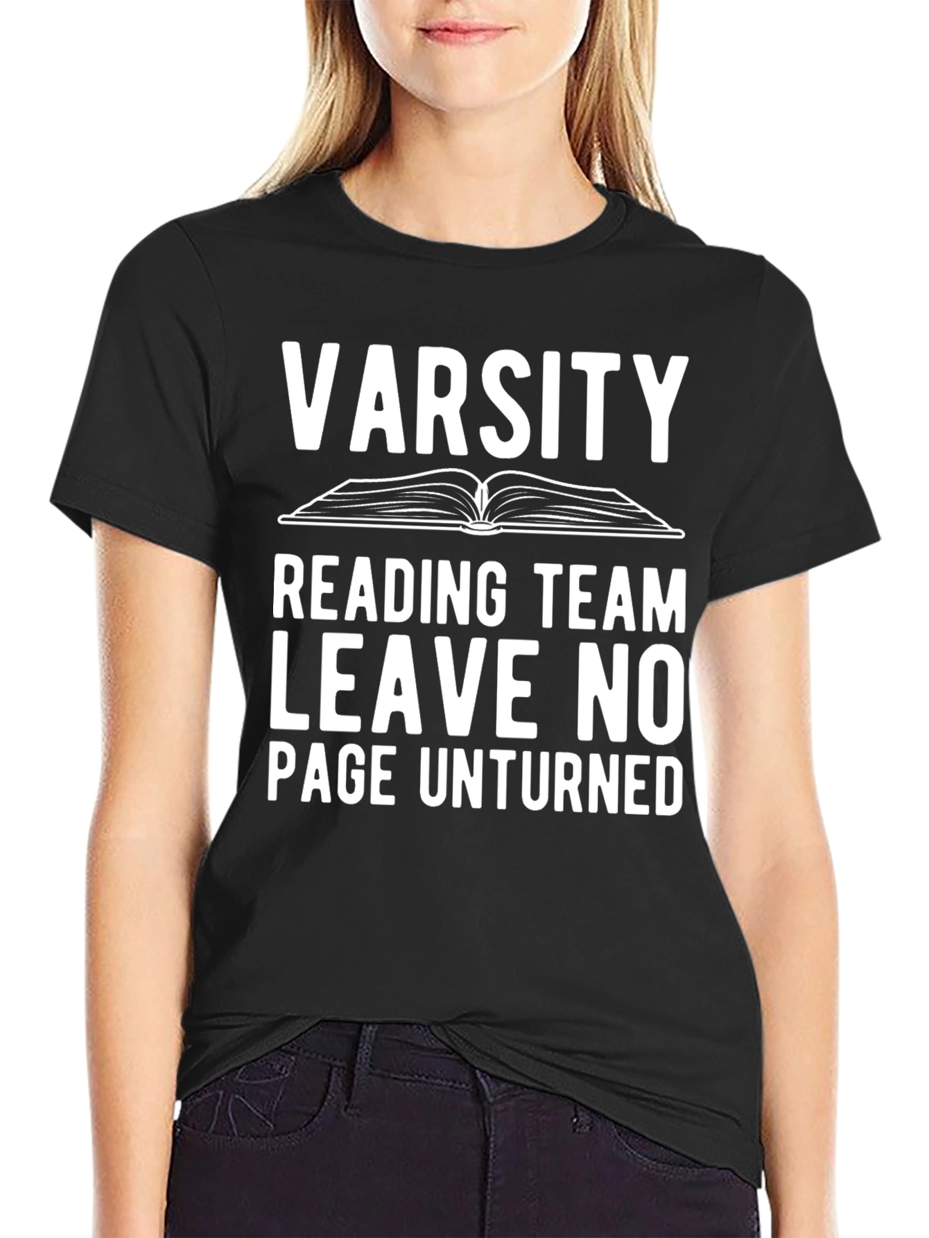 Varsity Reading Team T-Shirt - Leave No Page Unturned