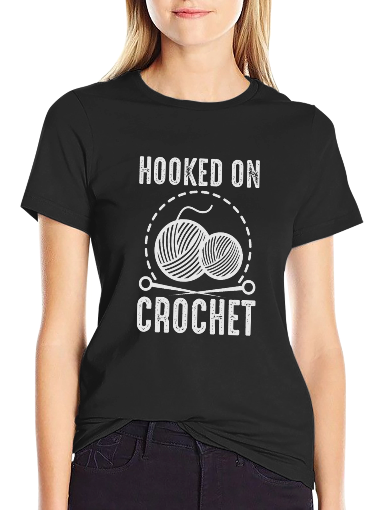 Hooked on Crochet T-Shirt - Yarn Lover Tee