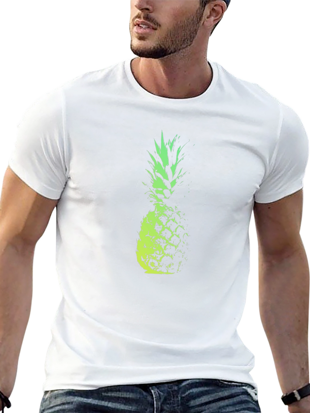 Pineapple Graphic Tee - Modern Fruit Design