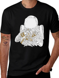 Astronaut Graphic Tee - Cool Space Design