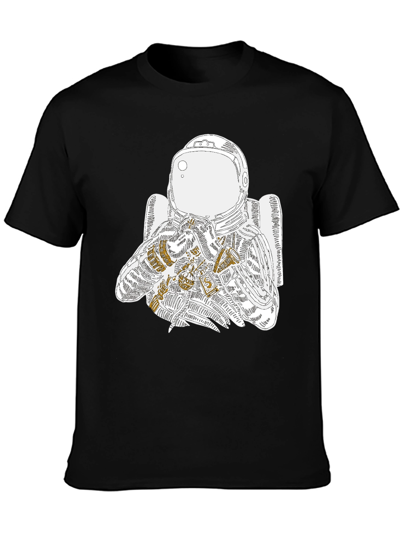 Astronaut Graphic Tee - Cool Space Design