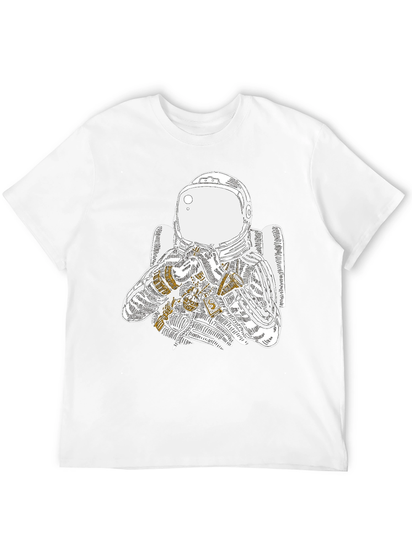 Astronaut Graphic Tee - Cool Space Design
