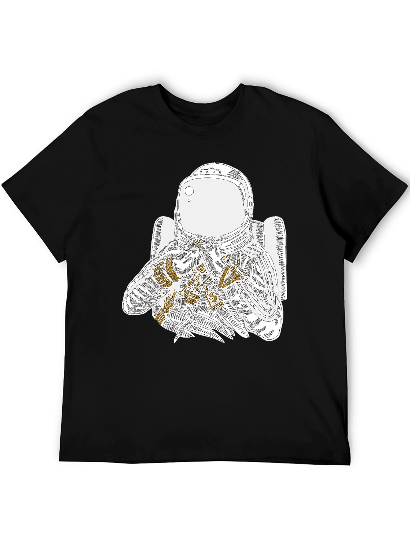 Astronaut Graphic Tee - Cool Space Design