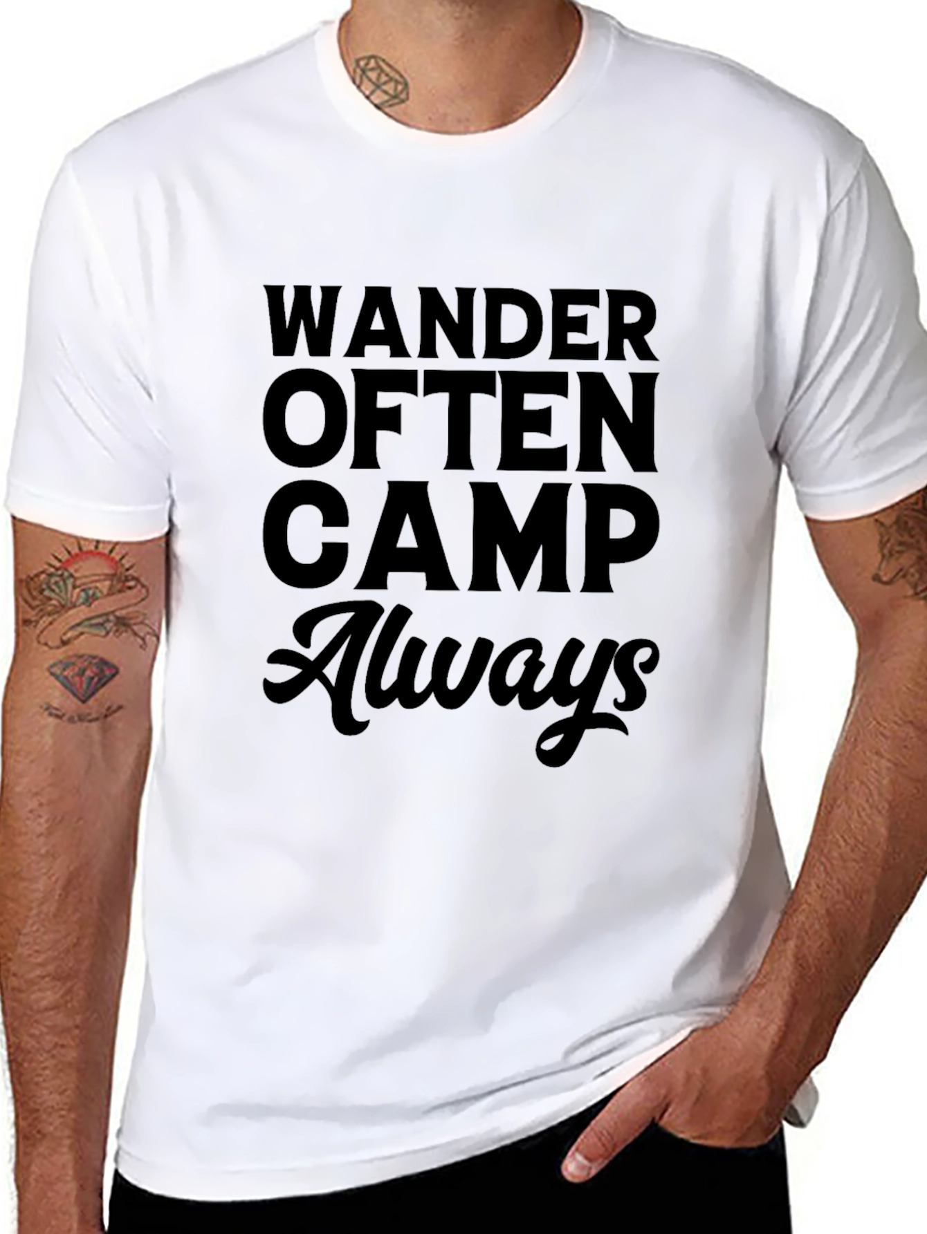 Wander Often Camp Always Graphic T-Shirt