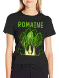 Romaine Lettuce Graphic T-Shirt - Cute Vegan Tee