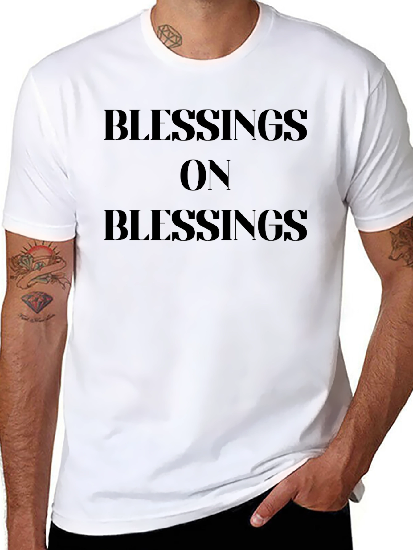 Blessings On Blessings Black T-Shirt