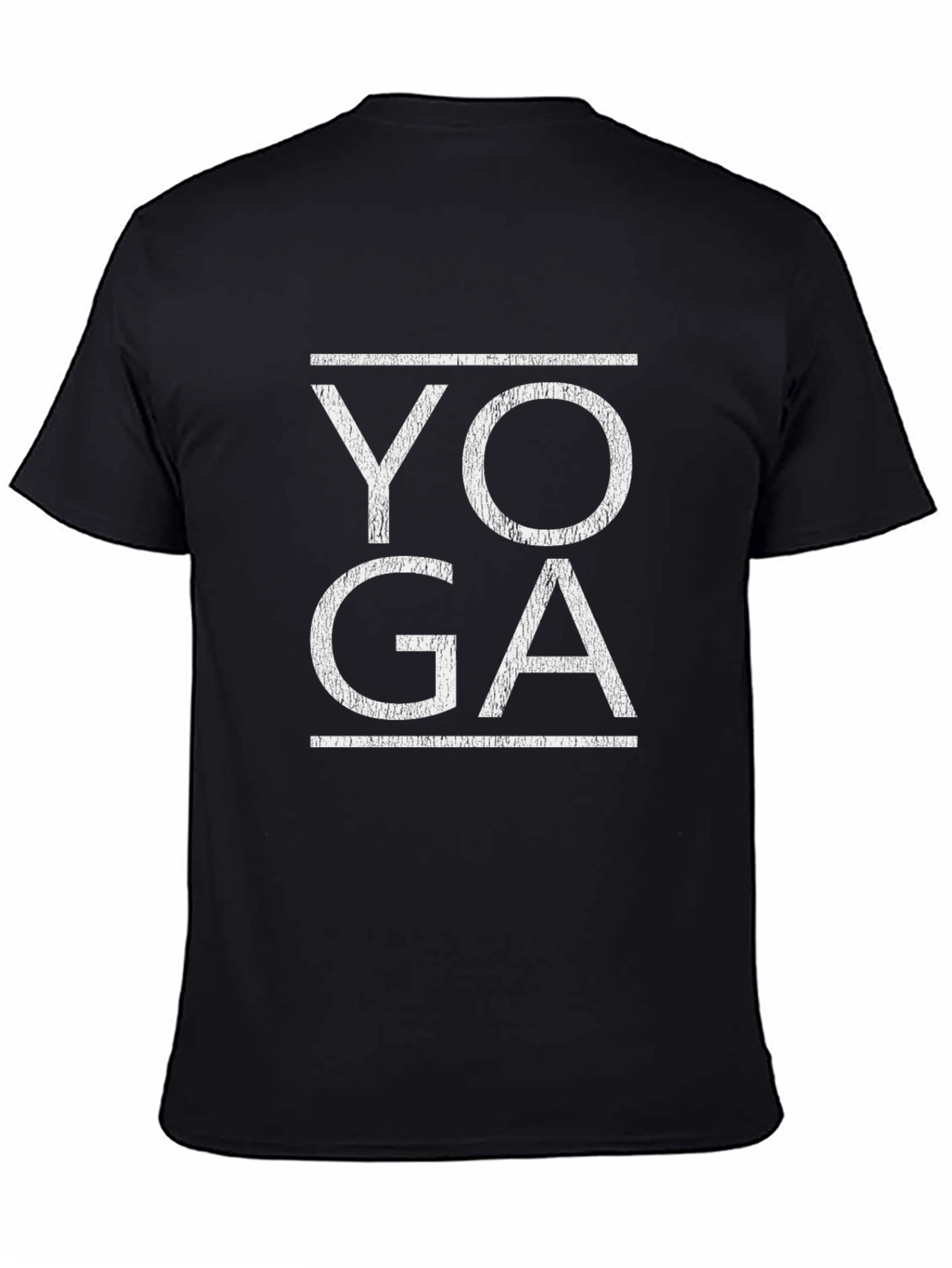 Yoga Graphic Tee - Black Cotton Blend