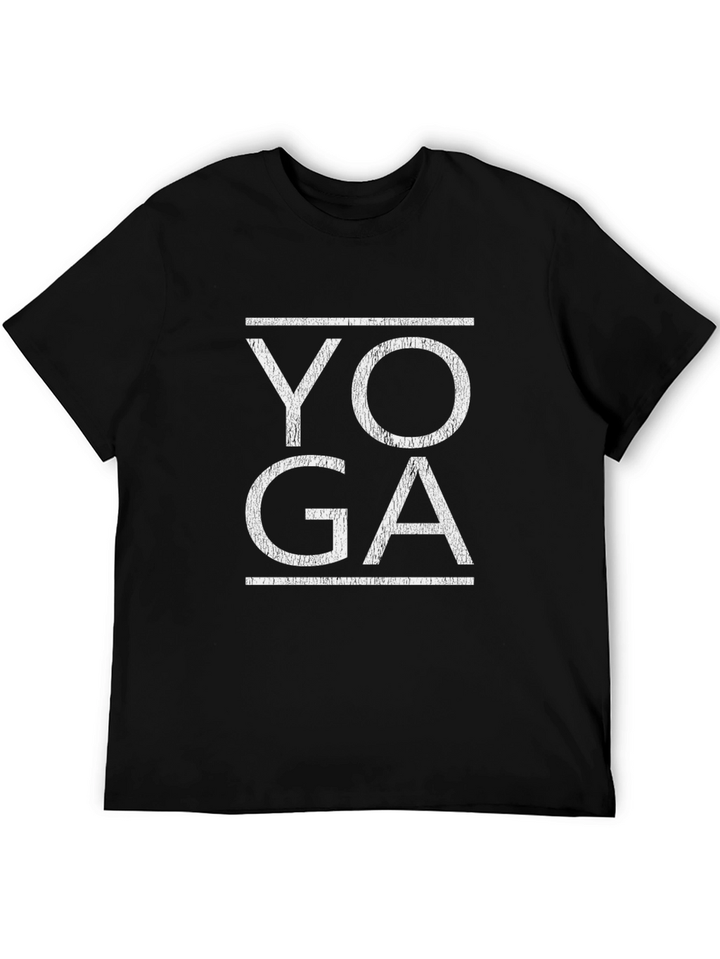 Yoga Graphic Tee - Black Cotton Blend