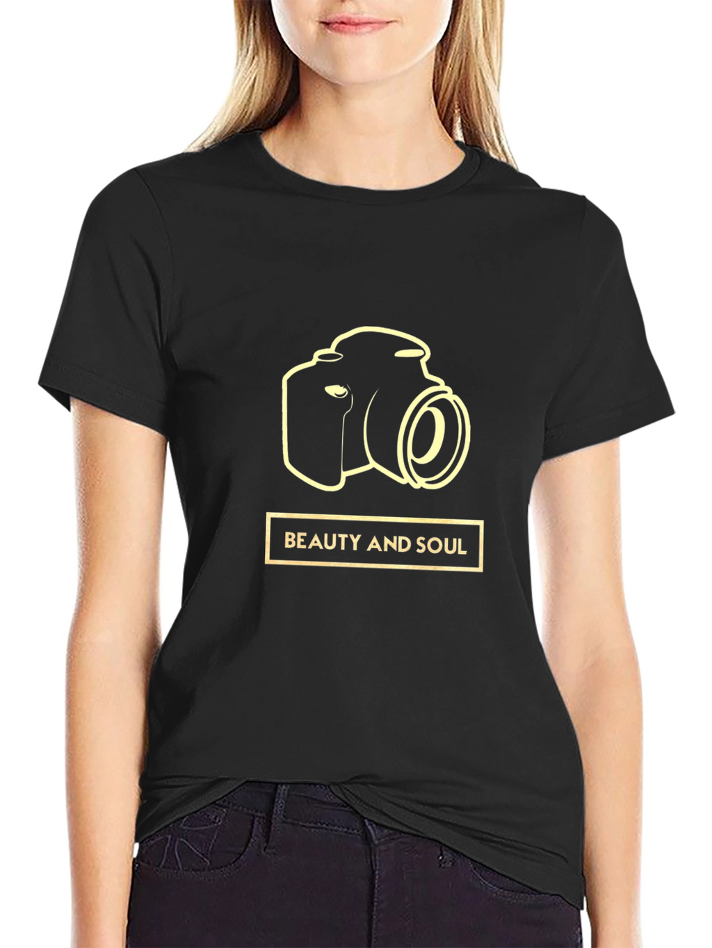 Beauty and Soul Camera Graphic T-Shirt