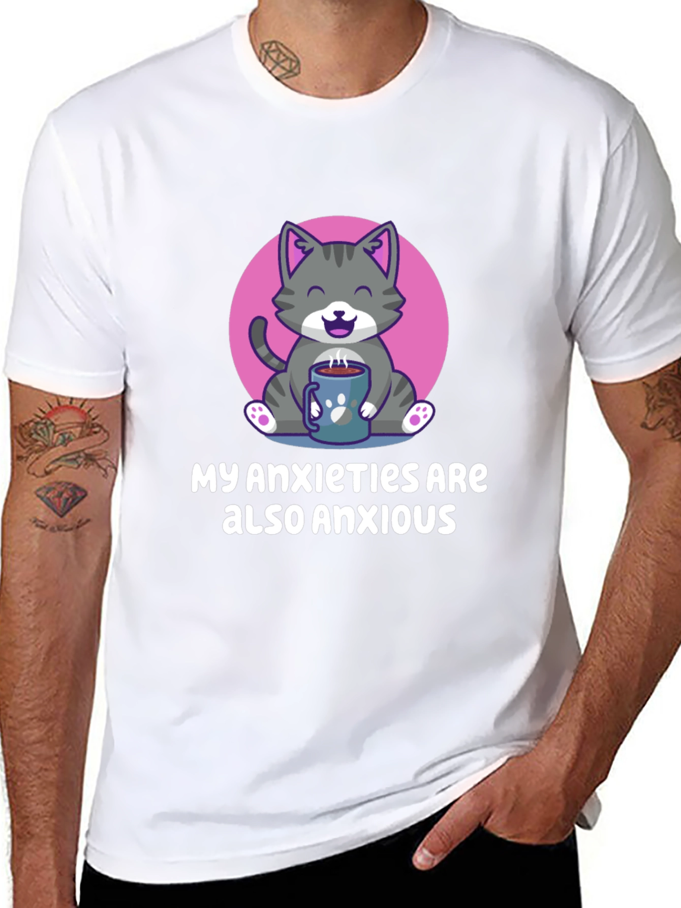 Anxious Cat T-Shirt